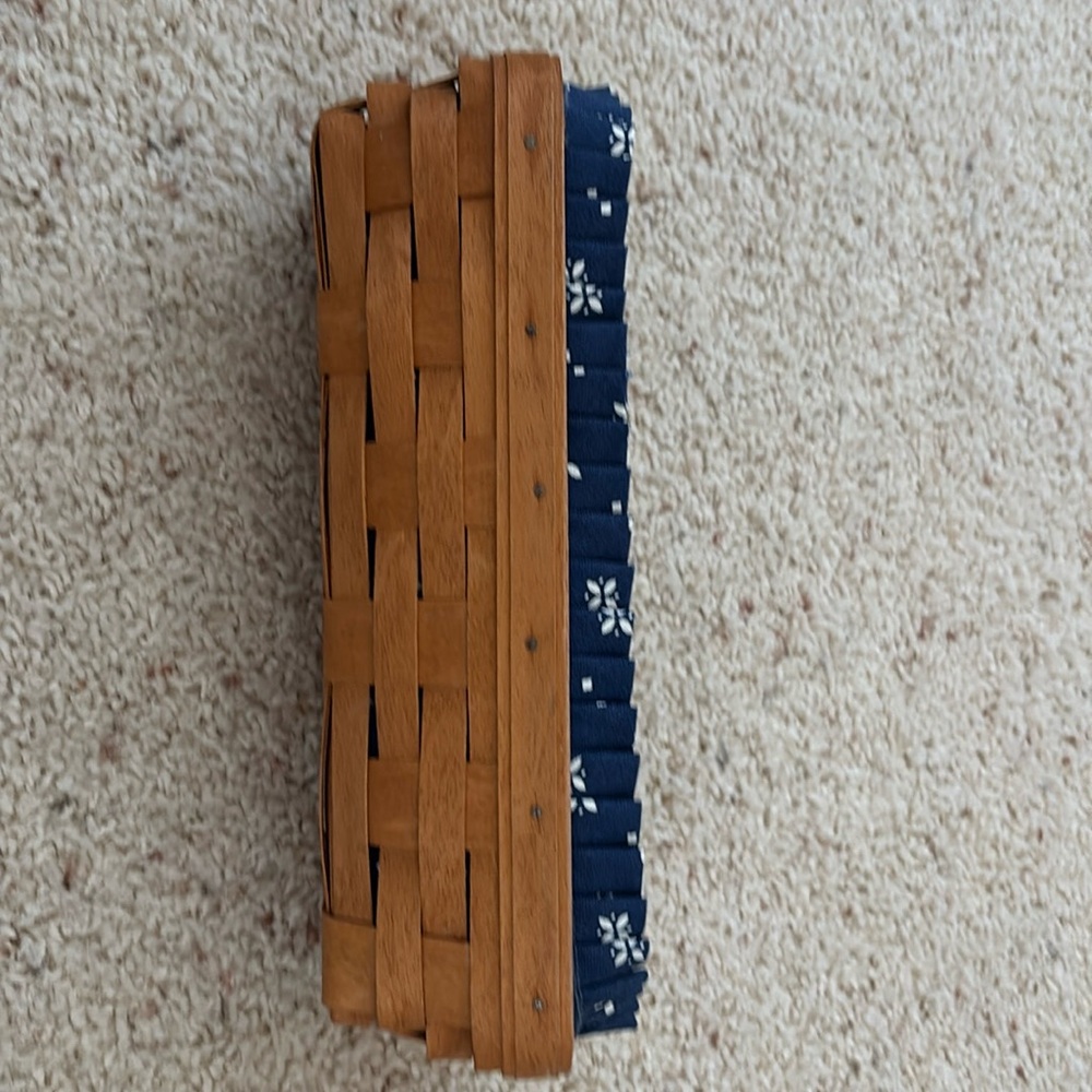 Longaberger Cracker Basket with liner and protector